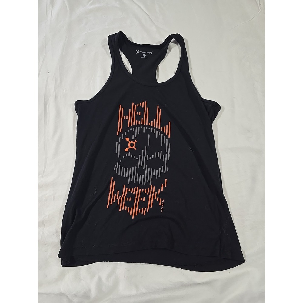 Orange Theory athletic tank top y2k‎ "Hell Week" womens Extra Small